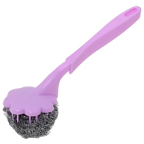 Zmywak skrobak druciak spiralny wymienny z rączką