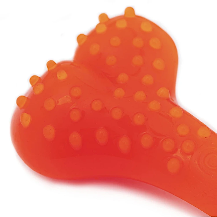 Zabawka kość gryzak psa aport Comfy 12,5cm Orange