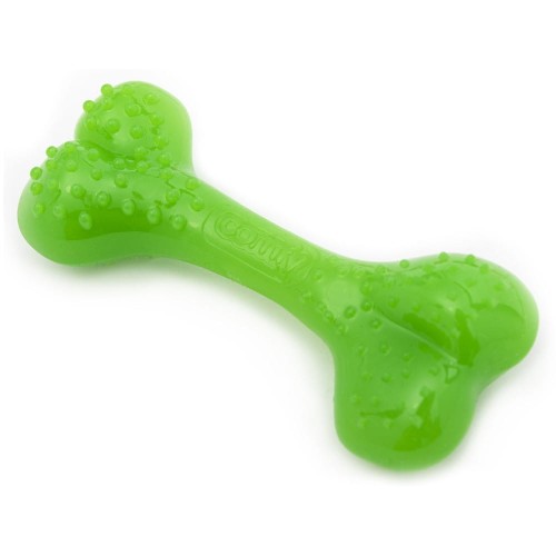 Zabawka kość gryzak psa aport Comfy 8,5cm Zielony