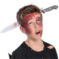 Opaska na Halloween Nóż Tasak w głowie Fotobudka