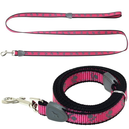 Smycz dla psa Comfy Meg Różowa S 120 cm