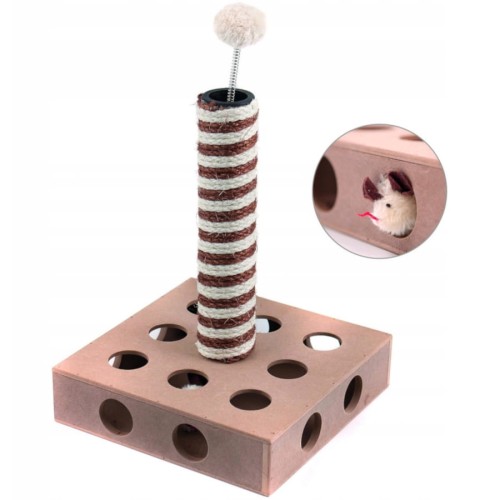 Drapak zabawka słupek dla kota, mysz Comfy 47cm