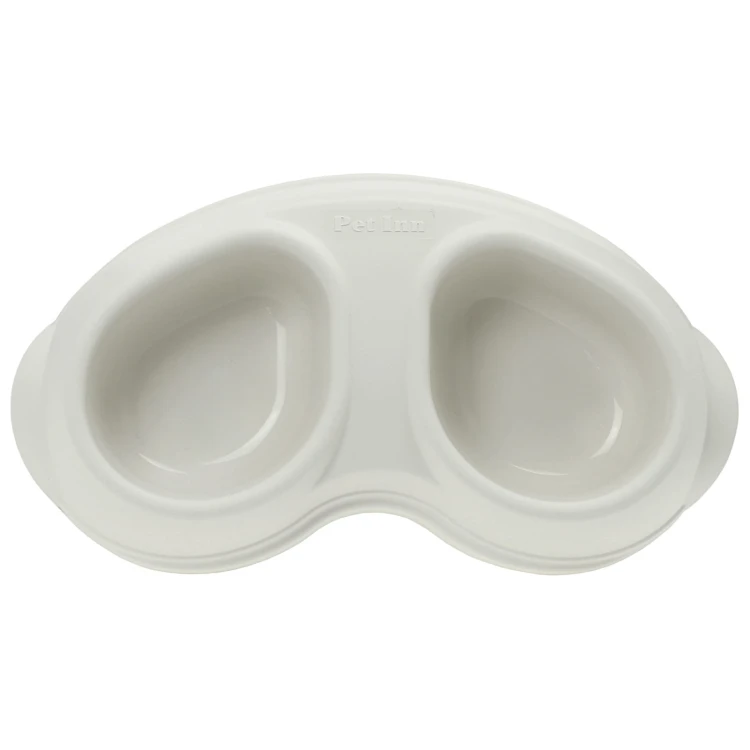 Miska Comfy dla psa, kota, 2x200ml Szary Jedwab