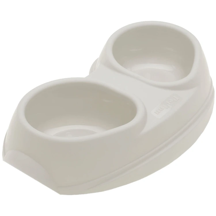 Miska Comfy dla psa, kota, 2x200ml Szary Jedwab