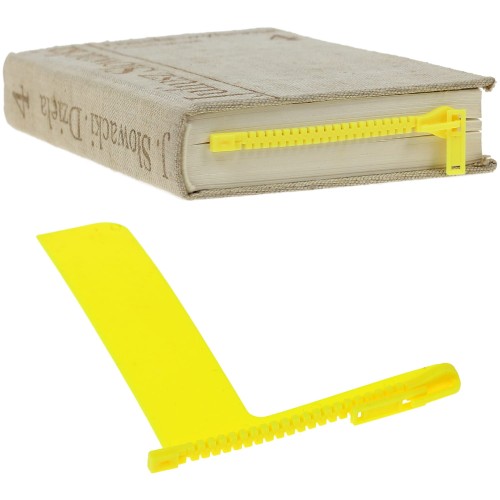 Suwakowa zakładka do książki żółta