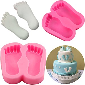 Silikonowa forma, foremka do ciastek, masy cukrowej, lukru Stopy Stópki
