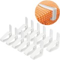 Klipsy, spinacze do obrusu, obrusów 12 szt. Białe