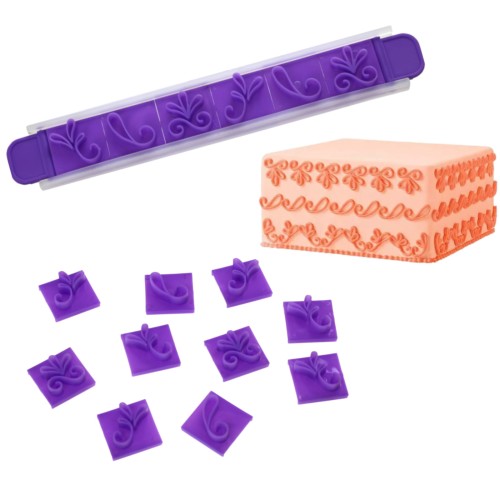 Stemple wykrawacze dekoratorskie ciast tortów szyna