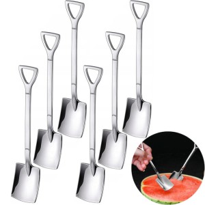 Łyżeczka, łyżka deserowa Łopata, Szufla ozdobna 6 szt.