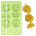 Silikonowa foremka do kostek lody Limonka, patyczki