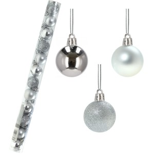 Bombki choinkowe ozdoby na choinkę 12szt. Srebrne