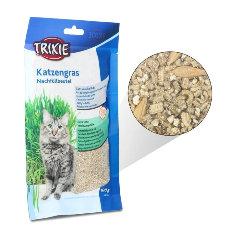 Trawa trawka dla kota nasiona przysmak Trixie 100g