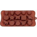 Silikonowe foremki do czekoladek i lodu 15 wzorów