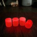 Fluorescencyjne nakrętki nakładki na wentyle 4 szt