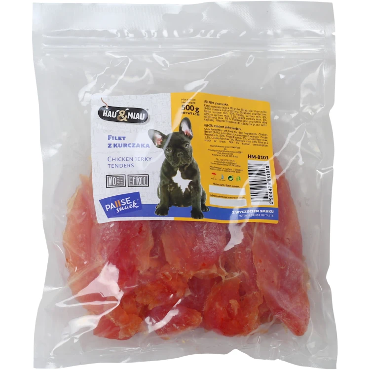 Przysmak dla psa filet z kurczaka Hau&amp;Miau 500g