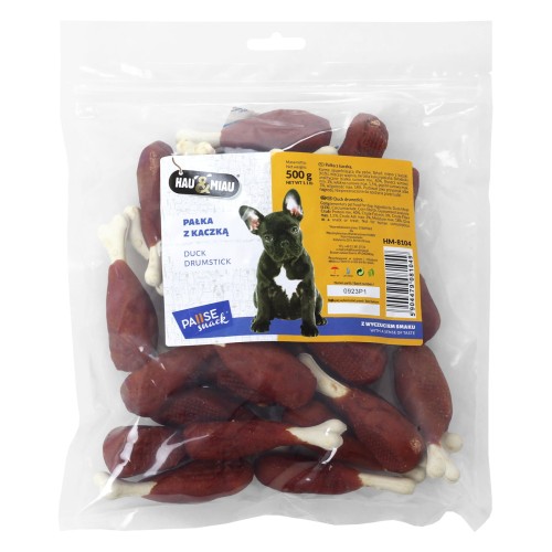 Przysmak dla psa pałka z kaczką Hau&amp;Miau 500g