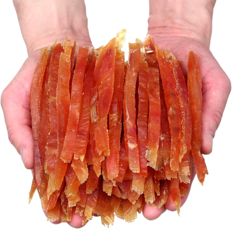 Przysmak psa miękkie paski kurczaka Hau&amp;Miau 500g