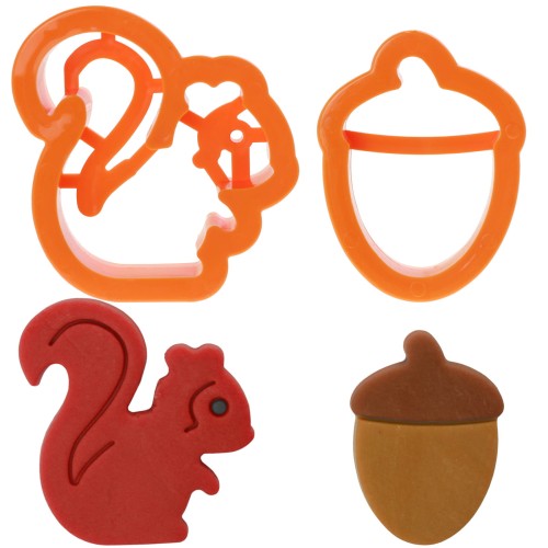 Foremki wykrawacze wyciskane Wiewiórka Żołądź 2szt