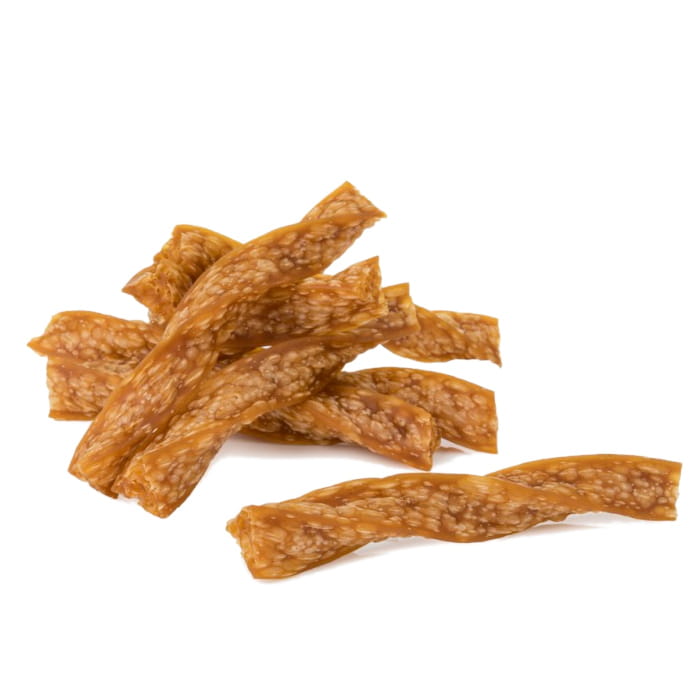 Przysmak psa zakręcone paski kurczaka HauMiau 500g