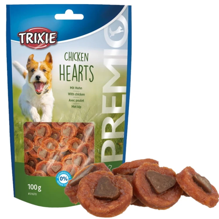 Przysmak psa miękkie serca kurczakiem Trixie 100g