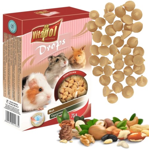Przysmak dla gryzoni dropsy orzechowe Vitapol 75g