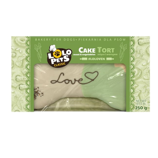 Przysmak psa tort mięsno-warzywny Lolo Pets 250g.