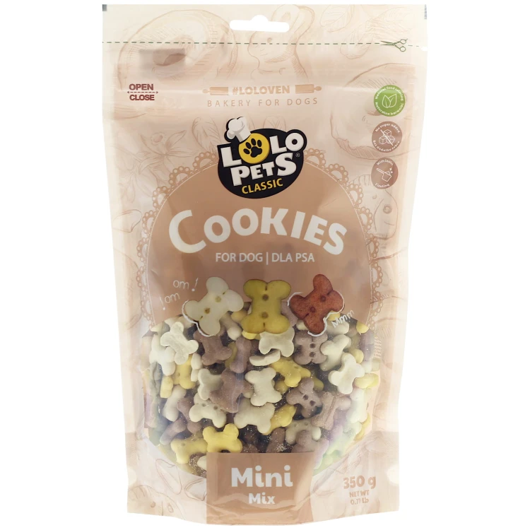 Ciastka przysmak psa, mix smaków Lolo Pets 350g