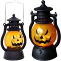 Lampa lampka lampion latarnia dekoracyjna Dynia LED z uchwytem na Halloween