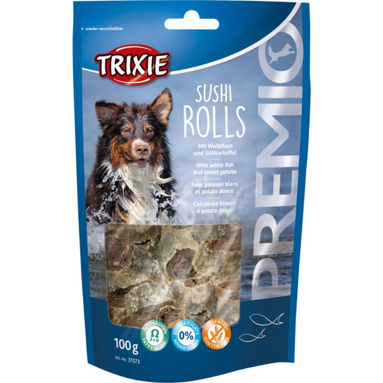 Przysmak, przekąska dla psa z rybą Sushi Rolls Trixie PREMIO 100g