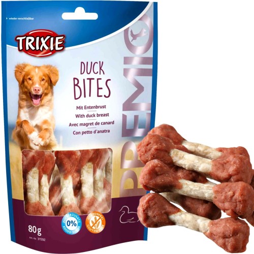 Przysmak, przekąska dla psa Kości z Kaczką Duck Bites Trixie PREMIO 80g