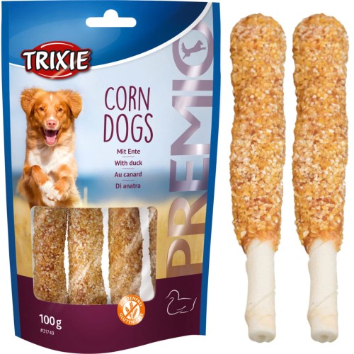 Przysmak dla psa Kaczka na pałce ze Skóry Corn Dogs Trixie PREMIO 100g