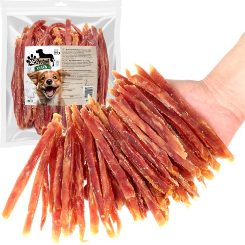 Przysmak, przekąska dla psa Miękkie Paski z Kaczki (92%) Mr.Pretzel 500g