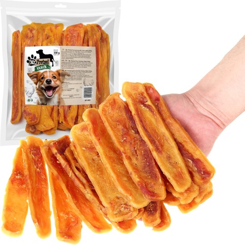 Przysmak, przekąska dla psa Suszone Paski z Kurczaka (92%) Mr.Pretzel 500g