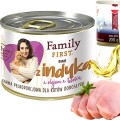 Family First Danie Indyk z olejem z Łososia Karma mokra dla kota 200g