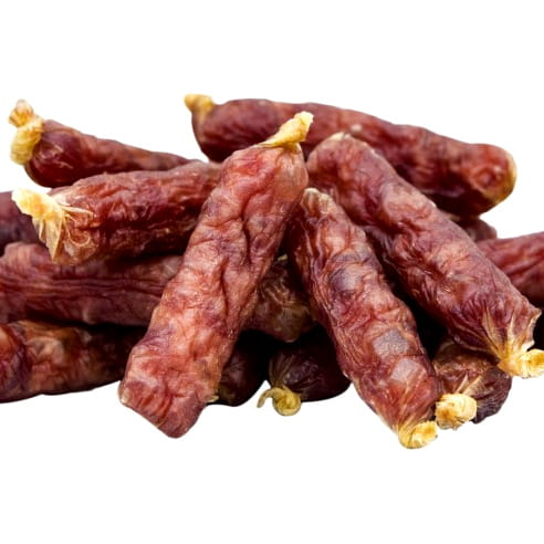 Przysmak, przekąska dla psa Miękkie Kiełbaski z Kaczki Hau&amp;Miau 500g