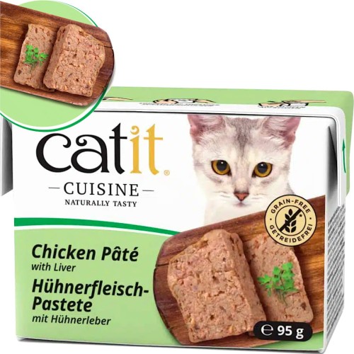 Catit Cuisine Kurczak + Wątróbka Karma mokra, Pasztet dla kota 95g