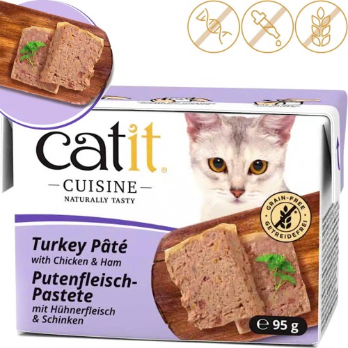 Catit Cuisine Indyk + Kurczak Karma mokra, Pasztet dla kota 95g