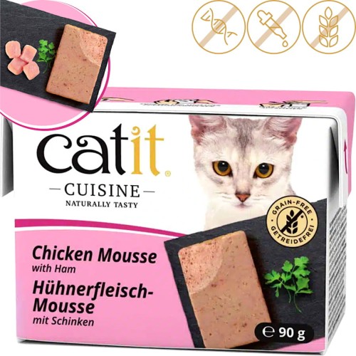 Catit Cuisine Kurczak + Szynka  Karma mokra, Pasta, Mus dla kota 90g