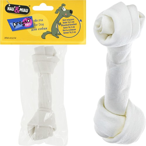 Kość wiązana naturalna przysmak, gryzak dla Psa Hau&amp;Miau 16,5cm, 1 szt.