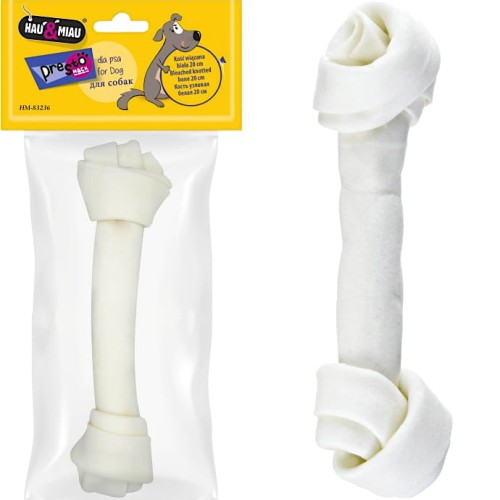 Kość wiązana naturalna przysmak smakołyk gryzak dla Psa Hau&amp;Miau 20cm, 1szt