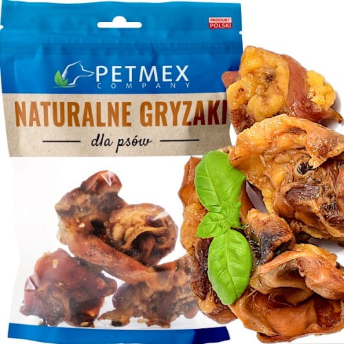 Przysmak, naturalny gryzak dla psa Ucho Wieprzowe Środkowe Petmex 100g