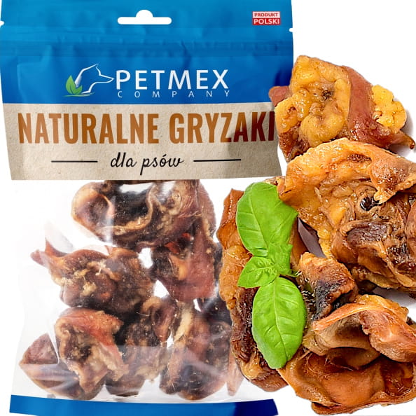 Przysmak, naturalny gryzak dla psa Ucho Wieprzowe Środkowe Petmex 200g