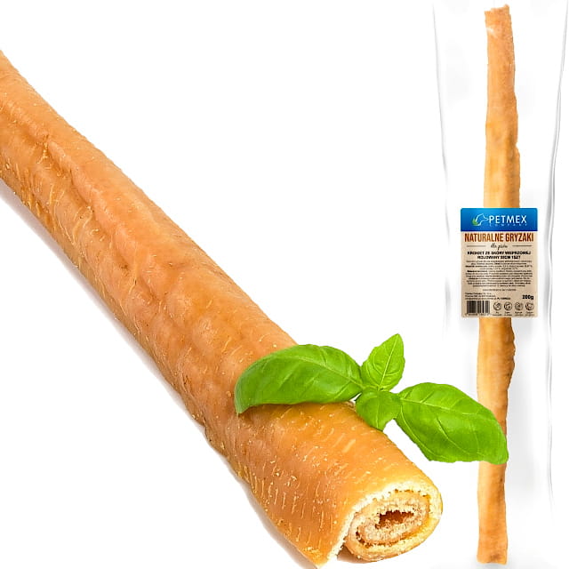 Przysmak naturalny gryzak psa Krokiet ze skóry wieprzowej Petmex 50cm, 1szt