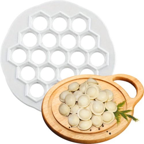 Pierożnica, forma foremka wykrawacz do pierogów, uszek 2,5cm 19 otworów