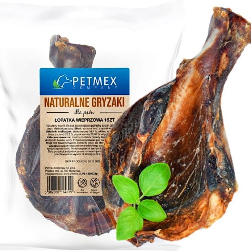 Przysmak naturalny gryzak psa Suszona Kość Łopatki Wieprzowej Petmex 1 szt.