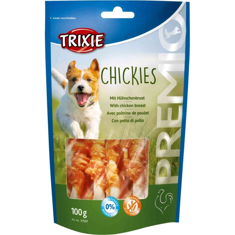 Przysmak dla psa Kostki z Piersią z Kurczaka Chickies Trixie PREMIO 100g