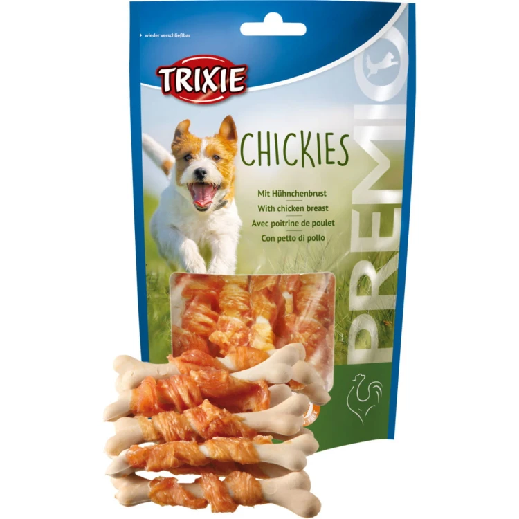 Przysmak dla psa Kostki z Piersią z Kurczaka Chickies Trixie PREMIO 100g
