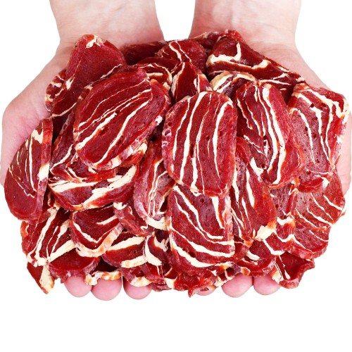 Przysmak przekąska dla psa Miękkie Krążki z Kaczki Marmurkowe Hau&amp;Miau 500g
