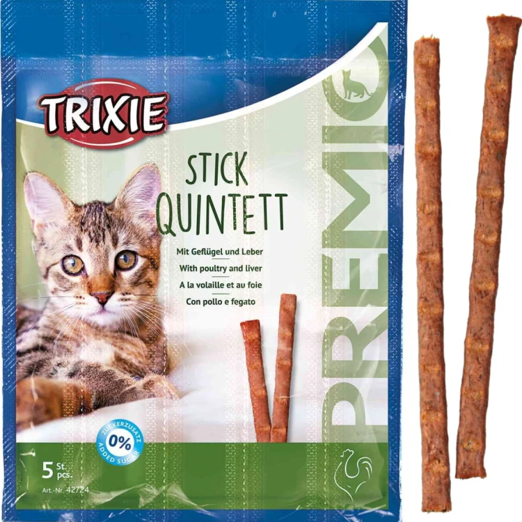 Przysmak dla kota Drób i Wątróbka Stick Quintett Trixie PREMIO 25g