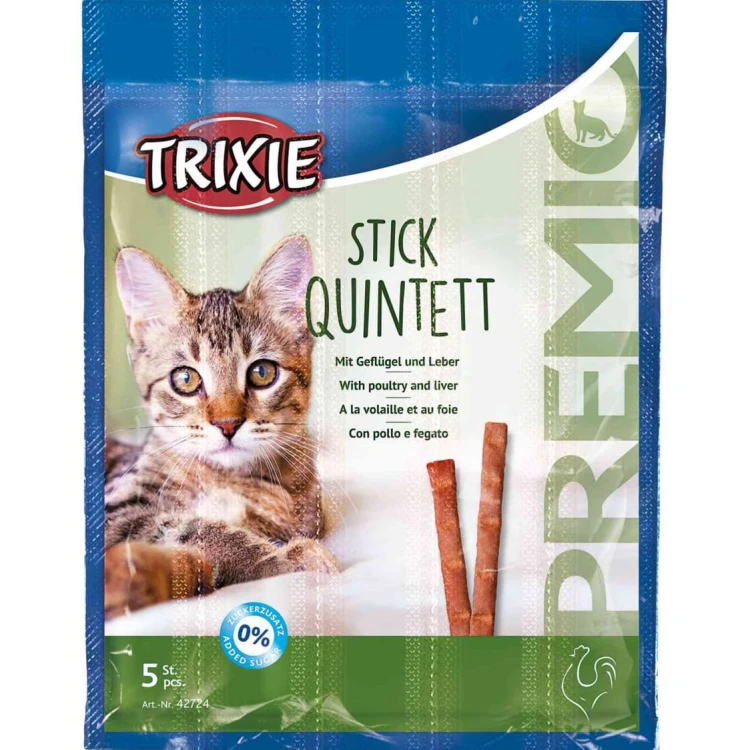 Przysmak dla kota Drób i Wątróbka Stick Quintett Trixie PREMIO 25g
